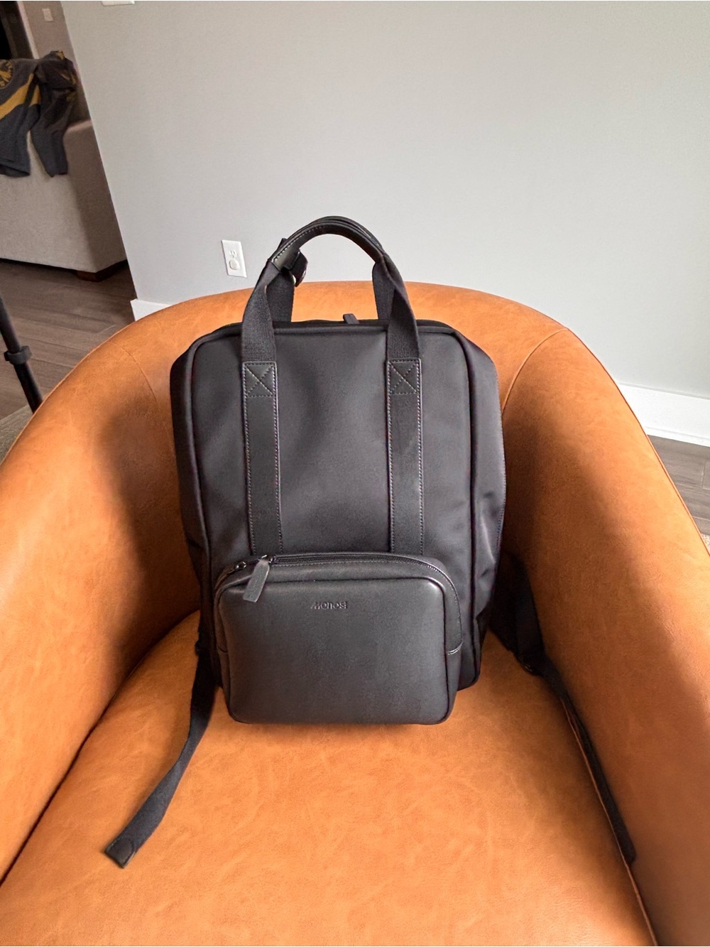 Monos Metro Backpack Black Travel Laptop Bag